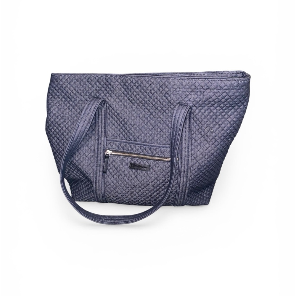 Vera Bradley Elegant Blue Quilted Tote Bag